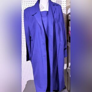 Elegant Blue Women's Coat